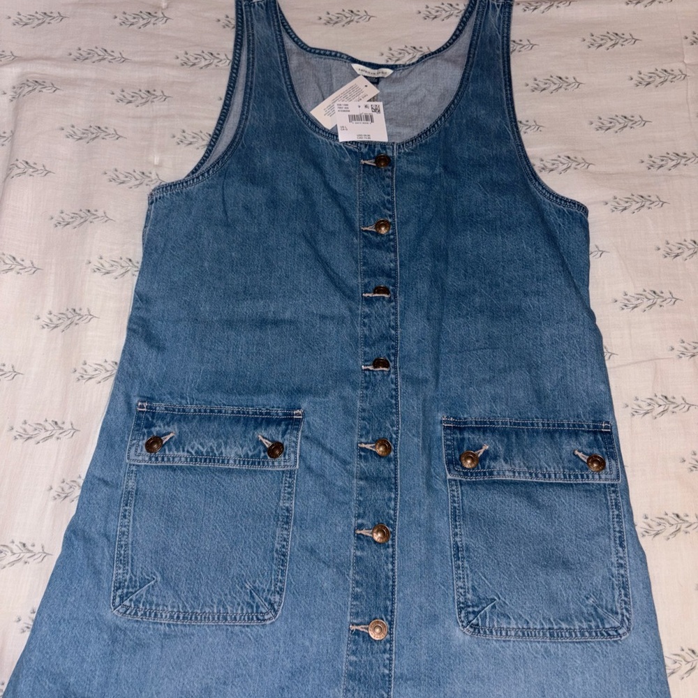 American Eagle Light Blue Denim Top